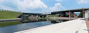 Cumberland Basin looking at Guard Lock 8