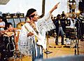 Jimi Hendrix performing "The Star Spangled Banner" at Woodstock, August 18, 1969