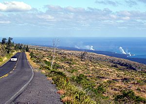 Lava-streaming-into-ocean