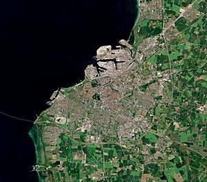 Malmö by Sentinel-2, 2020-06-25