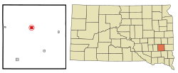 Location in McCook County and the state of South Dakota