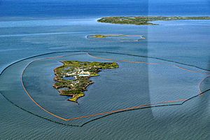 New Harbor Island, La during the Deepwater Horizon oil spill