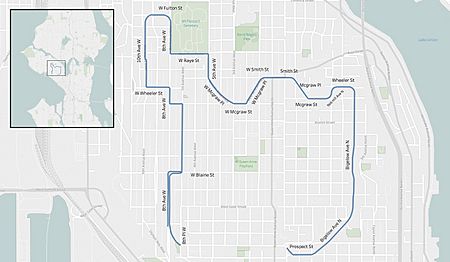 Queen Anne Boulevard map