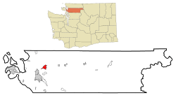 Location of Sedro-Woolley in Washington state