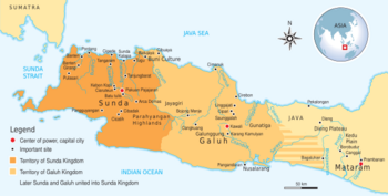 The territory of Sunda Kingdom