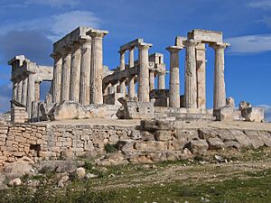 Temple of Aphaia in February 2005 14