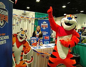 Tony the Tiger at the Gasparilla Distance Classic