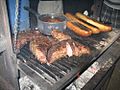 Tri-tip, baked beans and toast