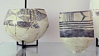 Ubaid IV pottery jars 4700-4200 BC Tello, ancient Girsu, Louvre Museum