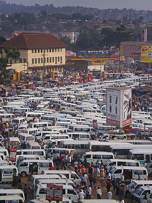 Uganda - Kampala Taxi stop