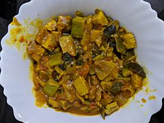 Elephant Yam flower curry