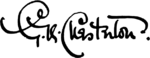 GK Chesterson signature.svg