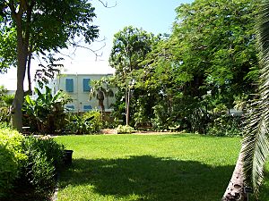 Hemingway House side yard