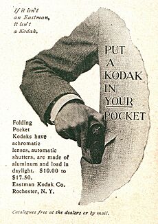 Kodak pocket camera advertisement 1900