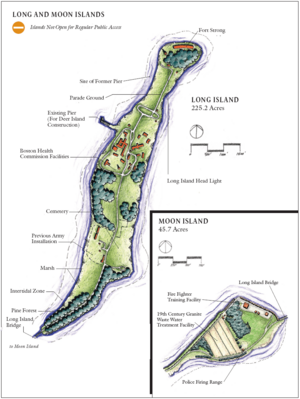 Long and Moon Islands, Boston Harbor, Boston, Massachusetts