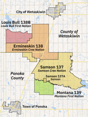 Maskwacis, Alberta regional context