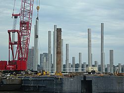 Pier 97 pile hoisting jeh