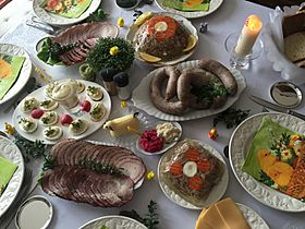 Polish Easter table