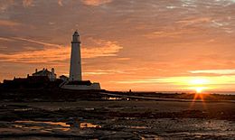 St Marys Lighthouse at Sunrise