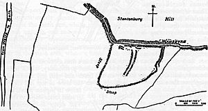 Stantonbury Camp Somerset Map