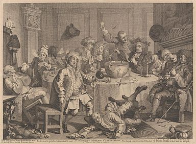 William Hogarth - A Midnight Modern Conversation - B1981.25.1409 - Yale Center for British Art