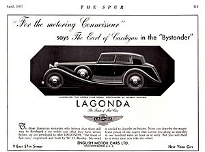 1937 Lagonda 4-Door Club Sedan by Gurney Nutting