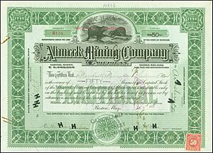 Ahmeek Mining Company 1915