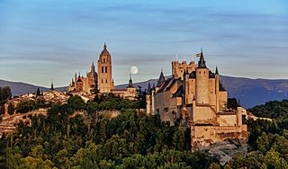 Alcázar de Segovia, situado en la Ciudad vieja de Segovia. Patrimonio Mundial por la UNESCO
