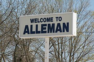 Alleman Iowa 20090503 Sign.JPG