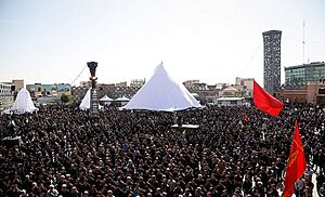 Ashura 2016 mourning in Imam Hossein Square, Tehran 02