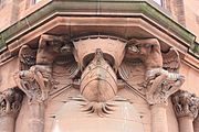 British Linen Company carving in Govan