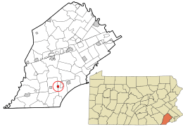 Location in Chester County and the U.S. state of Pennsylvania