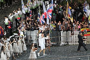 Chris Hoy - Team GB flag bearer