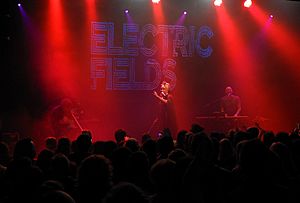 Electric Fields performs at the Lion Arts Factory in Adelaide, South Australia