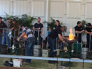 Farrier competition, Ekka, Brisbane, 2015