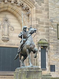 Galashiels Reiver Statue 02