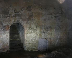 Inside beehive casemate