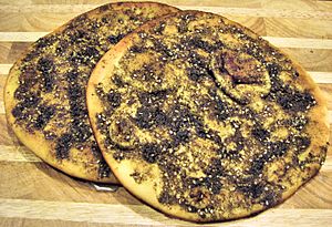 Israeli zaatar manakeesh