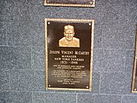 Joe McCarthy Plaque