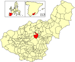 Location of La Peza