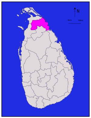 Location within Sri Lanka