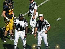 Referee announces call at UCLA at Cal 10-25-08