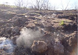 Turba ardiendo Tablas de Daimiel