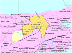 U.S. Census map of Calverton.