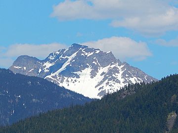 Crater Mountain seen from west