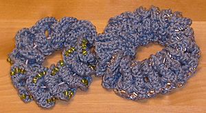 Crochet scrunchies