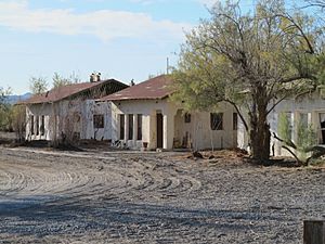 Death Valley Junction, old buildings