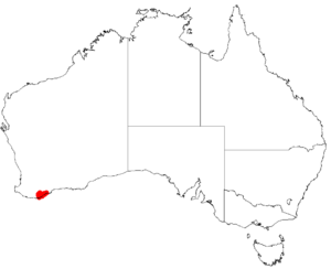 Hakea lasiocarphaDistMap69.png