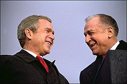 Iliescu si Bush