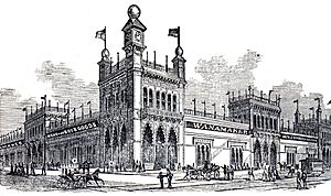 John Wanamaker's Clothing House, Market St, Philadelphia, PA 1876